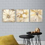 Wallity Conjunto de 3 Pinturas Decorativas en Lienzo Multicolor